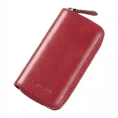 班亚奴 时尚真皮腰挂大容量多功能汽车收纳 牛皮 钱包卡包钥匙包 常规 男女同款情侣款 黑色/咖啡色/卡其色/酒红色/蓝色/杏黄色