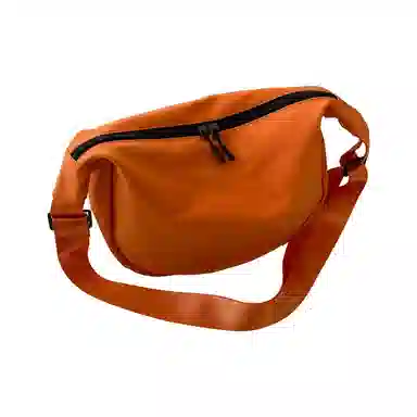 泰克森 休闲轻便简约日常出行 牛津布 饺子包斜挎包 小号 男女同款情侣款 桔色/黑色/绿色