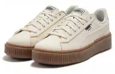 PUMA Basket Platform Canvas Beige