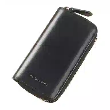 班亚奴 时尚真皮腰挂大容量多功能汽车收纳 牛皮 钱包卡包钥匙包 常规 男女同款情侣款 黑色/咖啡色/卡其色/酒红色/蓝色/杏黄色