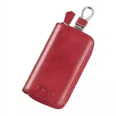 班亚奴 时尚真皮腰挂大容量多功能汽车收纳 牛皮 钱包卡包钥匙包 常规 男女同款情侣款 黑色/咖啡色/卡其色/酒红色/蓝色/杏黄色