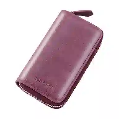 班亚奴 时尚真皮腰挂大容量多功能汽车收纳 牛皮 钱包卡包钥匙包 常规 男女同款情侣款 黑色/咖啡色/卡其色/酒红色/蓝色/杏黄色