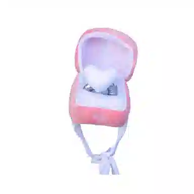 公主恋人 表白戒指 创意心形钻戒 玩偶 毛绒公仔