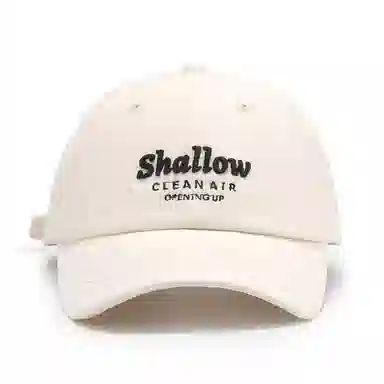 白卷 软顶户外透气休闲字母磨毛显脸小 棉 棒球帽 男女同款情侣款