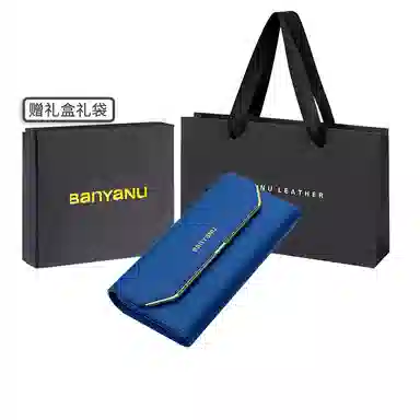 班亚奴 实用防盗刷时尚 多功能 牛皮 卡包钱包 女款 黑色/红色/粉色/玫红色/紫色/蓝色/金色/酒红色