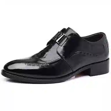 卡奇奥蒂 牛皮 商务 舒适 透气 英伦 正装皮鞋 男款 黑色