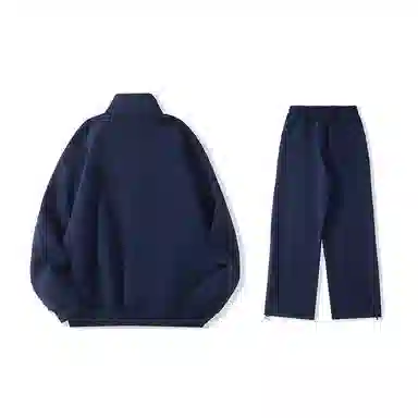 我是大卫 美式重磅双开拉链宽松休闲卫衣套装 男女同款