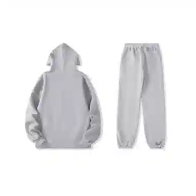 我是大卫 纯色连帽韩系宽松休闲卫衣套装 男女同款