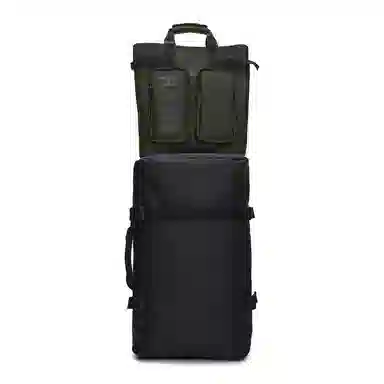 Rains Waterproof Tote 15 Inch Black/Green