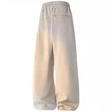 蜡笔小新 趣味卡通人物印花抽绳宽松直筒休闲裤 男女同款