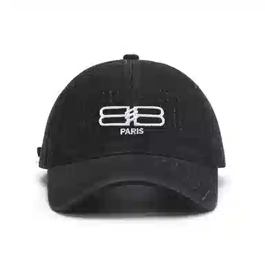 白卷 软顶复古休闲磨破水洗显脸小 棉 棒球帽 男女同款情侣款