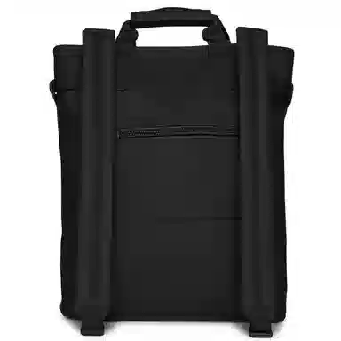 Rains Waterproof Tote 15 Inch Black/Green