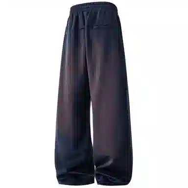 蜡笔小新 趣味卡通人物印花抽绳宽松直筒休闲裤 男女同款