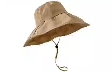 优幽兰 黑胶大檐防晒韩版大脸显脸小大头围户外旅行沙滩高级感小众氛围感 聚酯纤维 渔夫帽 女款