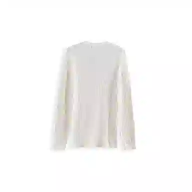 我是大卫 美式圆领纯色修身打底针织衫 男女同款