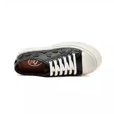 阿比让 头层牛皮 时尚百搭简约 增高 低帮 生活休闲鞋 女款