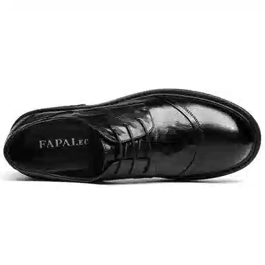 法派 羊皮 商务英伦 正装皮鞋 男款 黑色