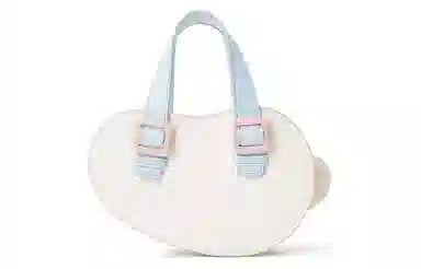 音魅 时尚简约甜美可爱小众轻便 合成革 单肩包斜挎包 小号 女款 黄色/白色