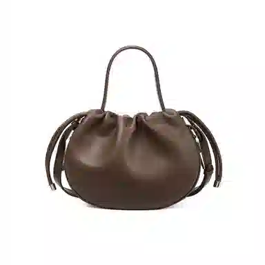 红蜻蜓 时尚简约百搭 牛皮 潘多拉包单肩包 女款 奶茶色/摩卡棕