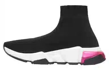 Balenciaga Speed Clear Sole Black Pink
