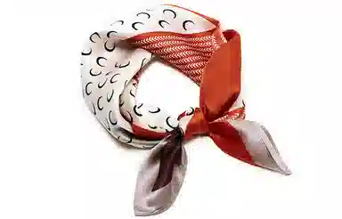 纳兰杜 真丝薄款减龄气质穿搭配饰精致优雅韩版包包绑带发带潮流礼盒装 蚕丝 丝巾 女款 橙色