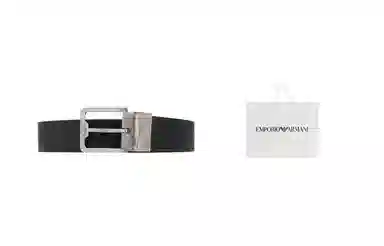 Emporio Armani Logo Print Belt