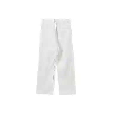 我是大卫 日系复古直筒宽松休闲裤 男女同款 白色