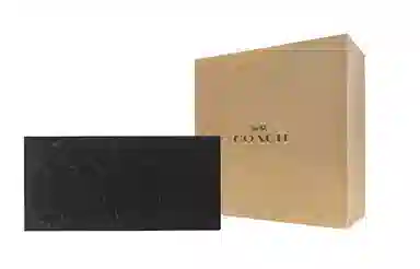 COACH Long Wallet Black