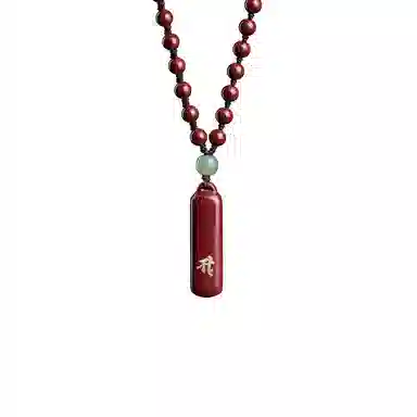 易明居 十二生肖 本命佛 项链 八大守护神 本命年属龙 佛牌 新中式复古简约转运珠  再造辰砂朱砂 玉石吊坠 男女同款情侣款 生日