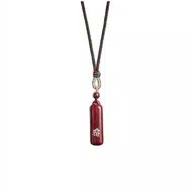 易明居 十二生肖 本命佛 项链 八大守护神 本命年属龙 佛牌 新中式复古简约转运珠  再造辰砂朱砂 玉石吊坠 男女同款情侣款 生日