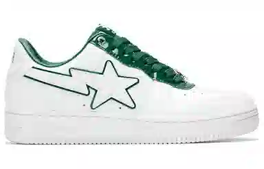 A BATHING APE STA White Green