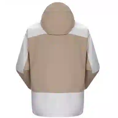 熊猫 休闲徒步轻量化撞色户外防水防风透湿连帽单层冲锋衣 男女同款