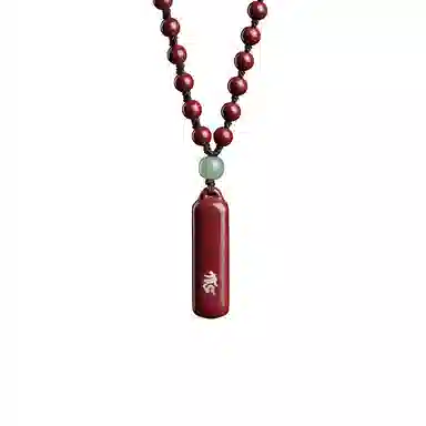 易明居 十二生肖 本命佛 项链 八大守护神 本命年属龙 佛牌 新中式复古简约转运珠  再造辰砂朱砂 玉石吊坠 男女同款情侣款 生日