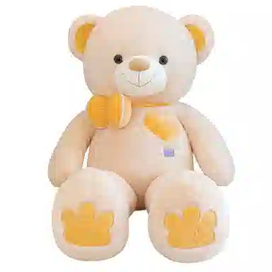 公主恋人 花朵领结熊 玩偶 毛绒公仔