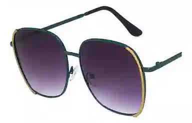 优幽兰 小众高级感氛围感个性大框显脸小墨镜时尚街拍旅游韩版撞色眼镜气质遮阳潮流防晒闺蜜穿搭 方形 太阳镜 男女同款情侣款