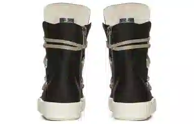 Rick Owens High-Top Sneakers Black
