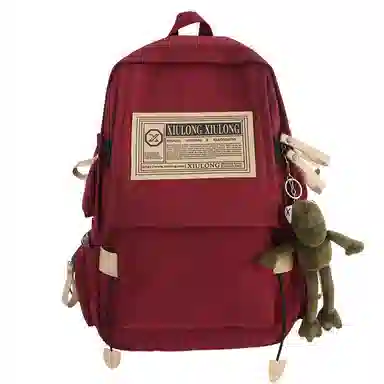 泰克森 大容量时尚旅行 尼龙 双肩包 大号 男女同款情侣款 黑色,红色,蓝色