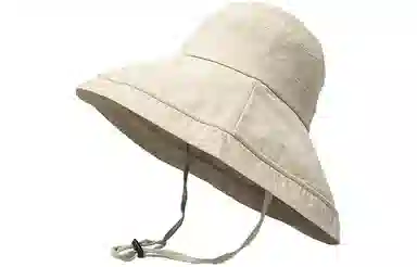 优幽兰 渔夫帽防紫外线遮阳帽旅游太阳帽大头围沙滩帽显脸小骑车帽高级感女小众学生实用帽子 棉 防晒帽 女款