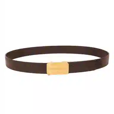 牛当家 鳄鱼纹不锈钢自动扣真皮腰带头层牛皮 皮带 男款