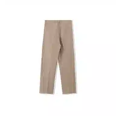 我是大卫 拖地高街直筒阔腿牛仔裤 男女同款 卡其色