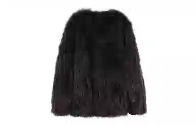 Coco Limited Saga Fox Fur V-Neck Coat