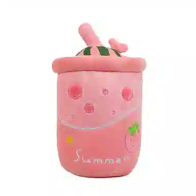公主恋人 果汁奶茶杯抱枕 饮料靠枕 布娃娃 玩偶 毛绒公仔