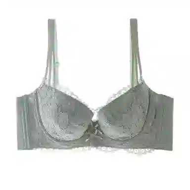 内在密码 薄款内衣女大胸显小显瘦全罩杯收副乳防下垂胸罩蕾丝大码调整文胸聚拢