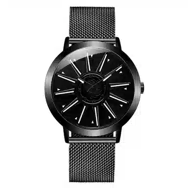 三达石英机芯 合金表带 国表 男表 蓝色表盘 潮流腕表