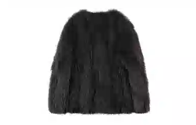 Coco Limited Saga Fox Fur V-Neck Coat