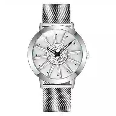 三达石英机芯 合金表带 国表 男表 蓝色表盘 潮流腕表