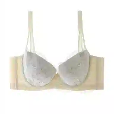 内在密码 薄款内衣女大胸显小显瘦全罩杯收副乳防下垂胸罩蕾丝大码调整文胸聚拢