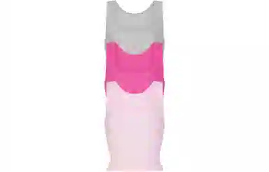 SKIMS Cotton Rib Tank 3-Pack Hot Pink Multi
