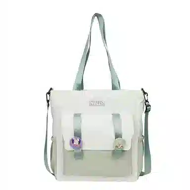 泰克森 大容量百搭 尼龙 单肩包 中号 男女同款情侣款 粉色/紫色/卡其色/绿色/黑色