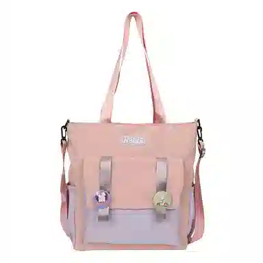 泰克森 大容量百搭 尼龙 单肩包 中号 男女同款情侣款 粉色/紫色/卡其色/绿色/黑色